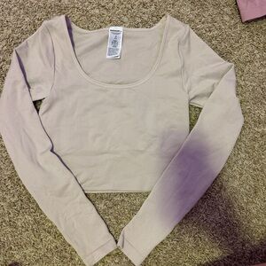 Athleta Cream Long Sleeve
